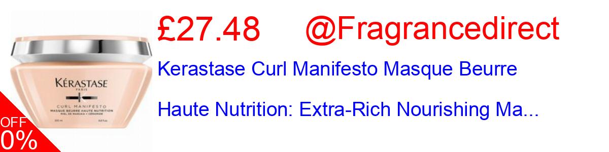 14% OFF, Kerastase Curl Manifesto Masque Beurre Haute Nutrition: Extra-Rich Nourishing Ma... £27.48@Fragrancedirect
