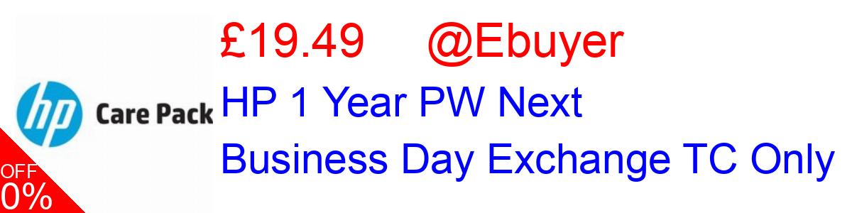 26% OFF, HP 1 Year PW Next Business Day Exchange TC Only £19.49@Ebuyer