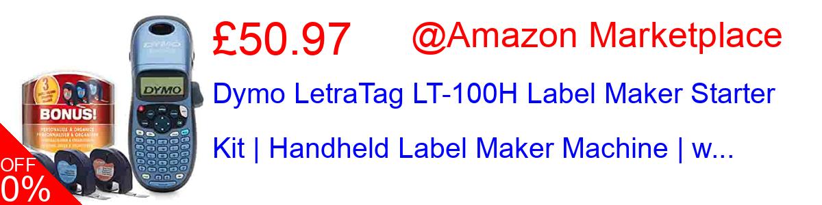 19% OFF, Dymo LetraTag LT-100H Label Maker Starter Kit | Handheld Label Maker Machine | w... £42.95@Amazon Marketplace
