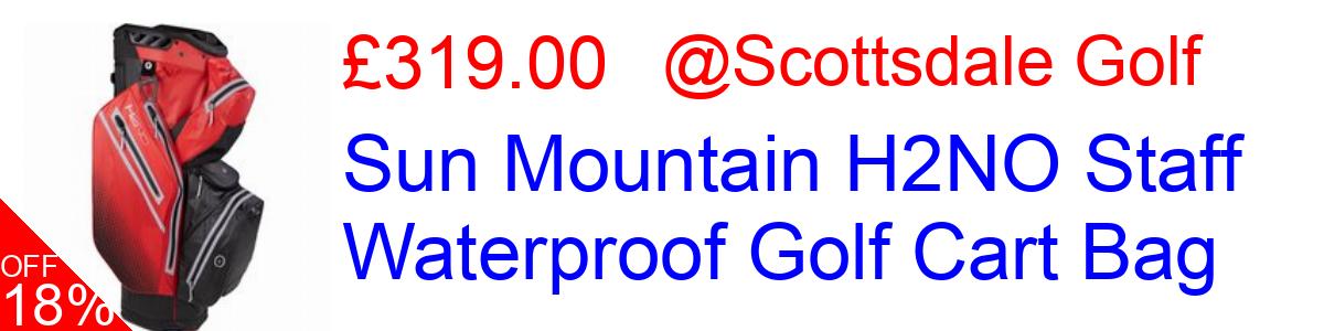 18% OFF, Sun Mountain H2NO Staff Waterproof Golf Cart Bag £319.00@Scottsdale Golf