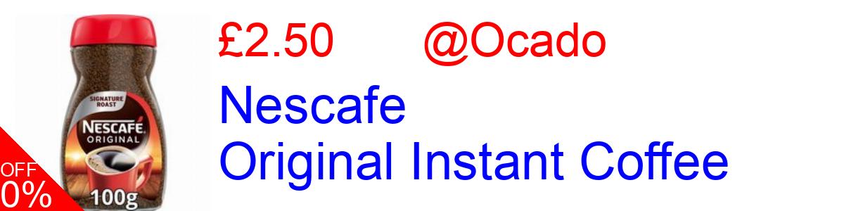 17% OFF, Nescafe Original Instant Coffee £2.50@Ocado