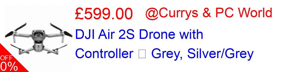 17% OFF, DJI Air 2S Drone with Controller  Grey, Silver/Grey £599.00@Currys & PC World