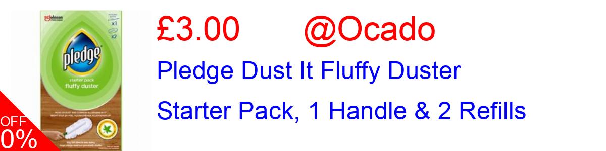 17% OFF, Pledge Dust It Fluffy Duster Starter Pack, 1 Handle & 2 Refills £3.00@Ocado
