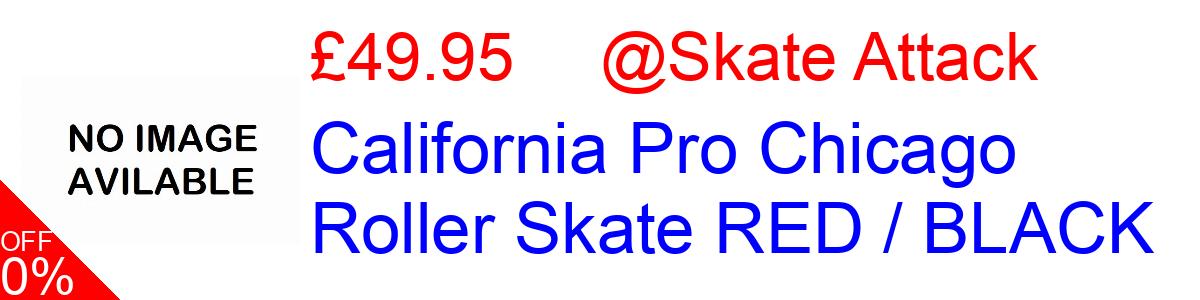 17% OFF, California Pro Chicago Roller Skate RED / BLACK £49.95@Skate Attack
