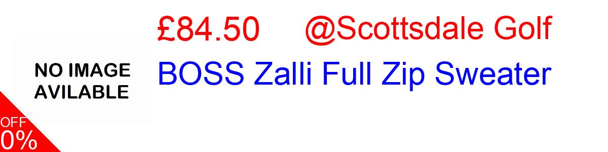 29% OFF, BOSS Zalli Full Zip Sweater £84.50@Scottsdale Golf