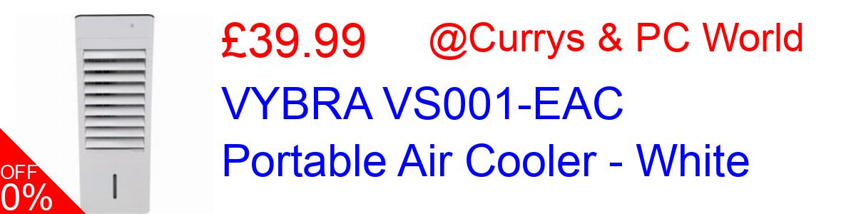 60% OFF, VYBRA VS001-EAC Portable Air Cooler - White £39.99@Currys & PC World